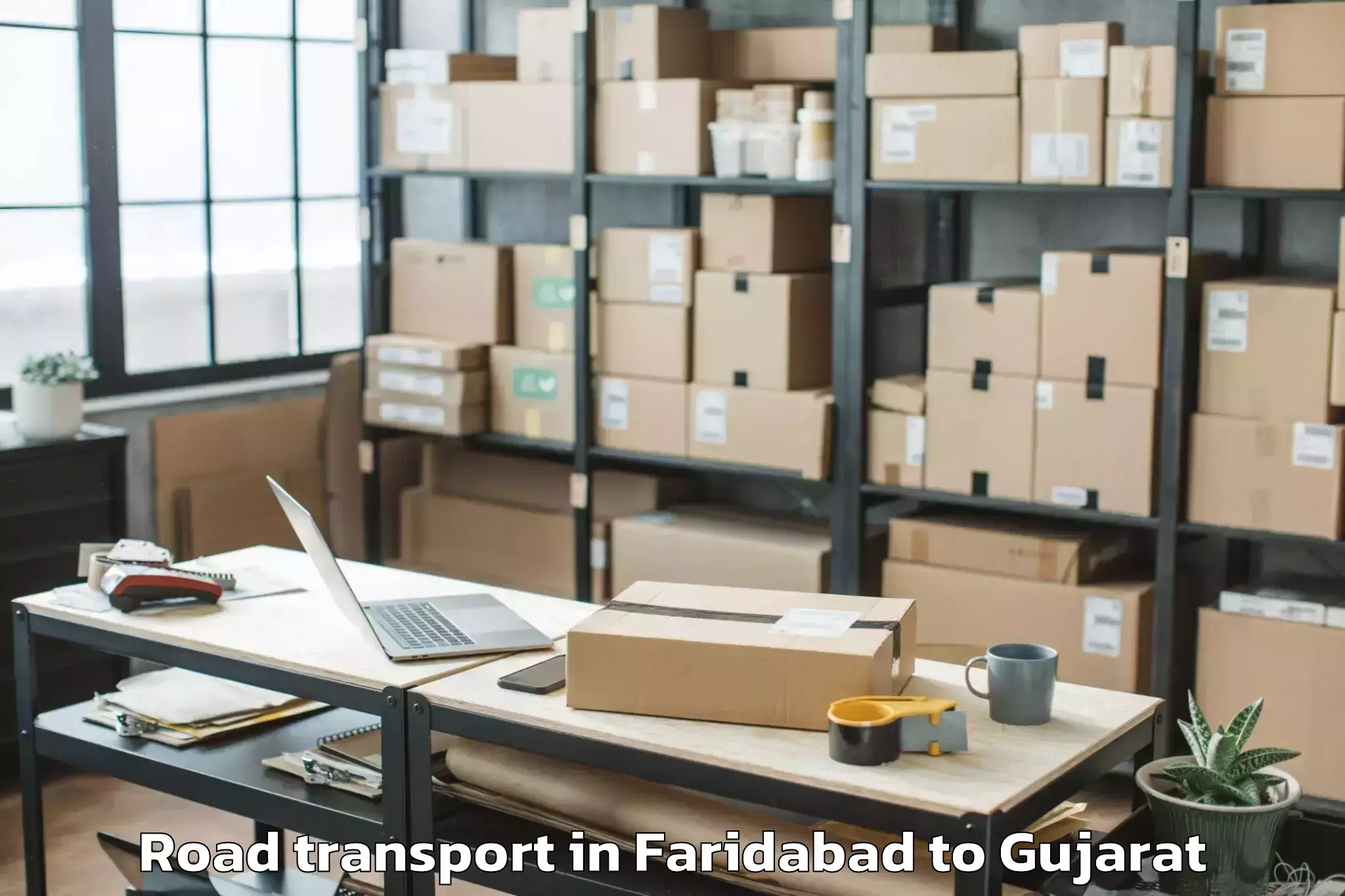 Faridabad to Dahej Port Road Transport